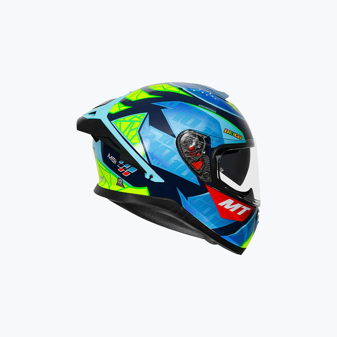 MT Thunder 3 SV Pro Diogo Moreira A7 Gloss Full Face Motorcycle Helmet