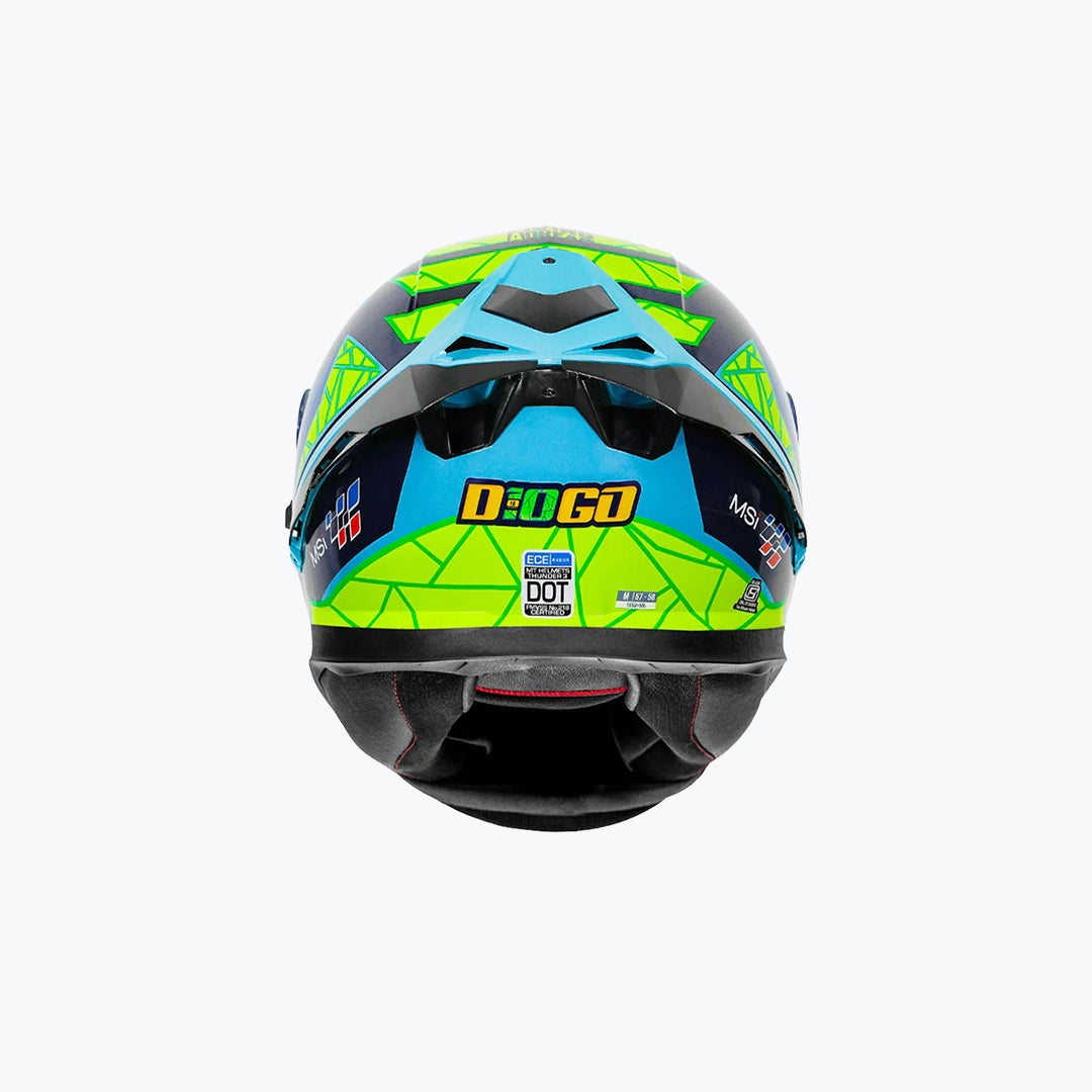 MT Thunder 3 SV Pro Diogo Moreira A7 Gloss Full Face Motorcycle Helmet
