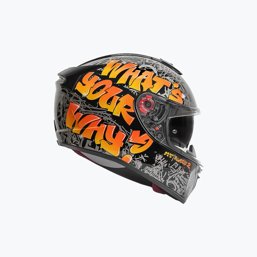 MT Blade 2 SV Vitality B5 Gloss Full Face Motorcycle Helmet