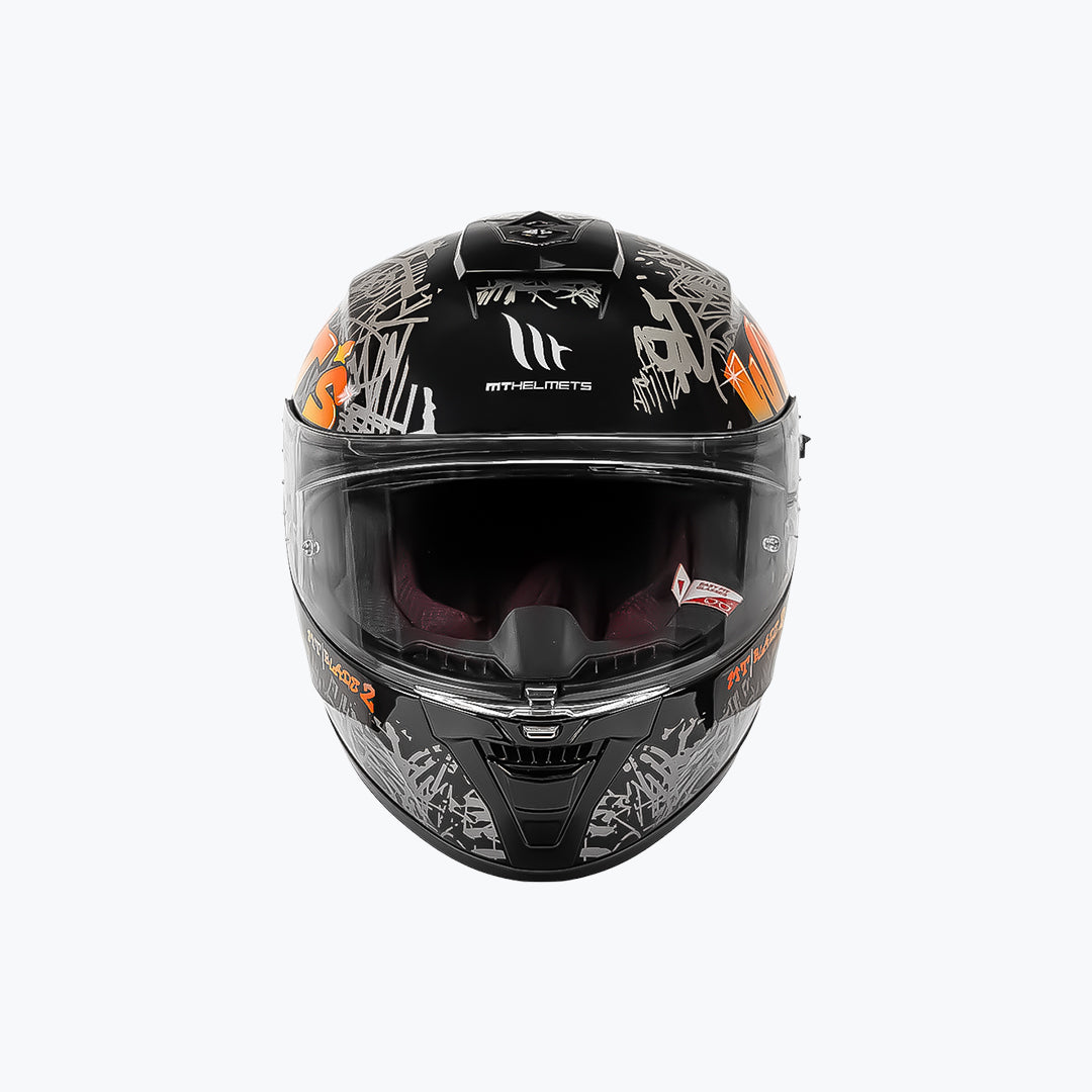 MT Blade 2 SV Vitality B5 Gloss Full Face Motorcycle Helmet