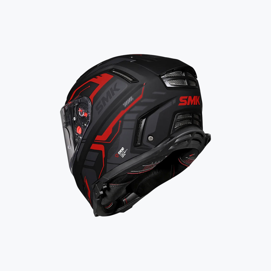 SMK Agnar Tektron MA263 Matt Black Grey Red