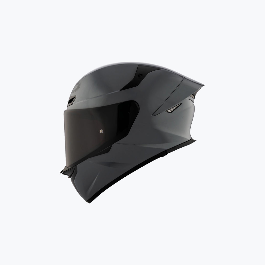 KYT TT-Revo Plain GRL Grey Full Face Motorcycle Helmet