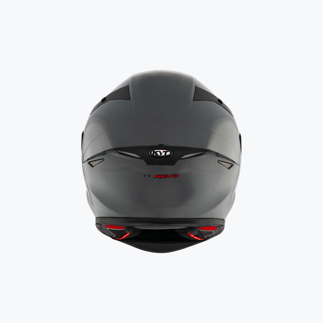 KYT TT-Revo Plain GRL Grey Full Face Motorcycle Helmet