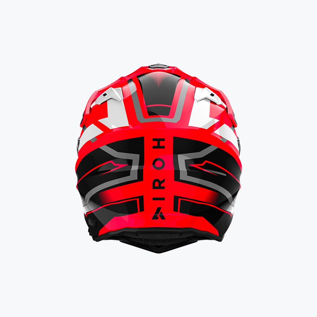 AIROH Commander Boost Red Gloss Adventure Helmet