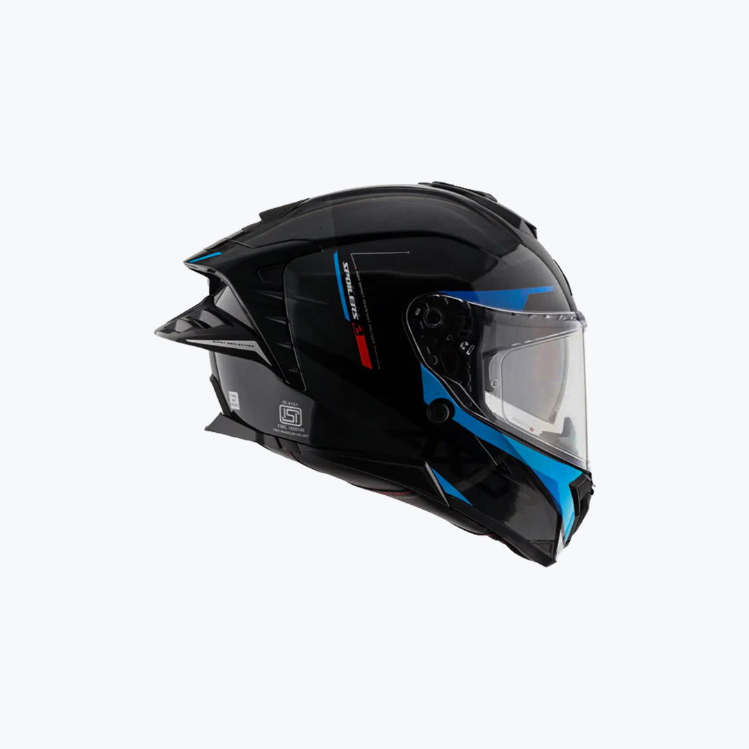 AXOR Brutale Kryptic Black Blue Full Face Helmet
