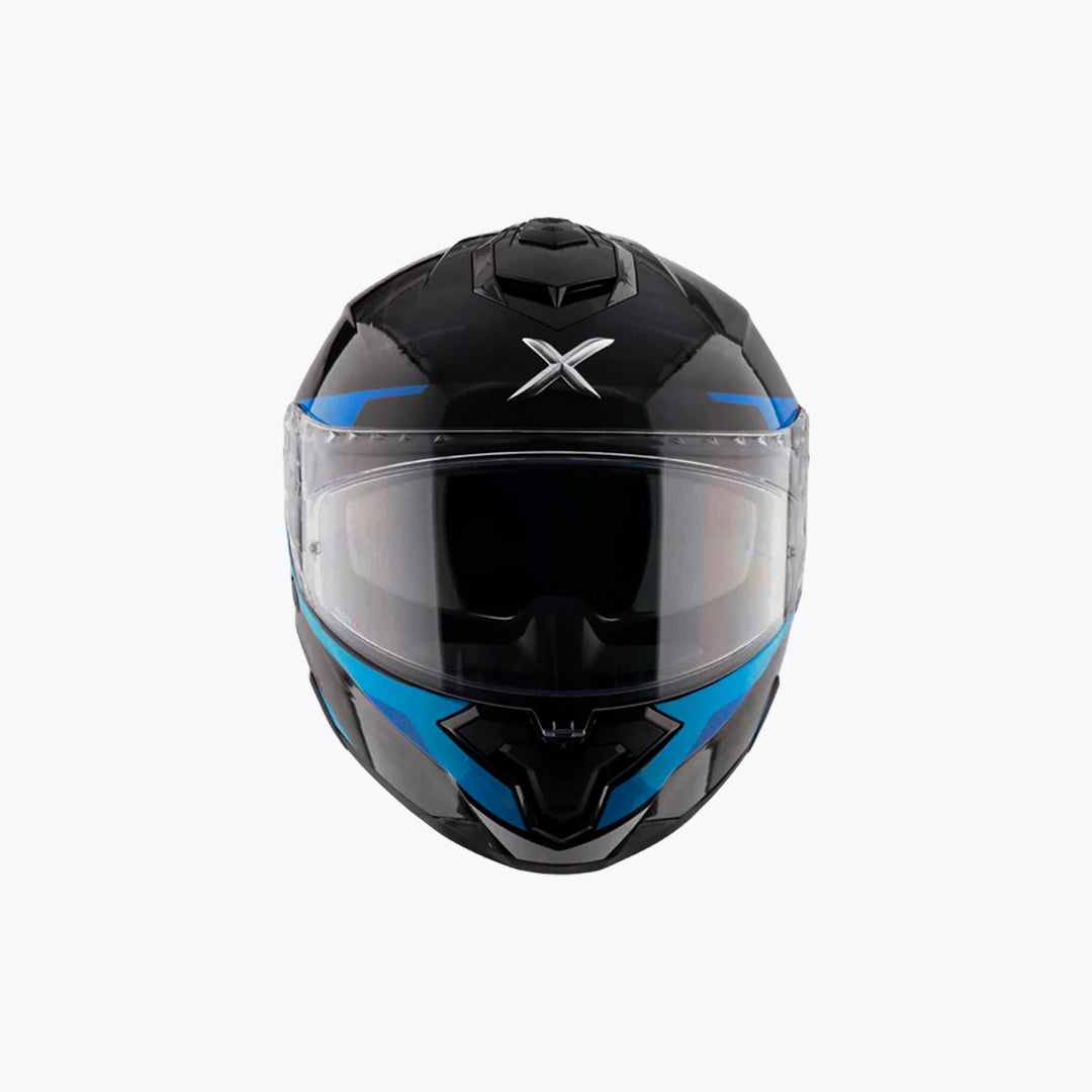 AXOR Brutale Kryptic Black Blue Full Face Helmet