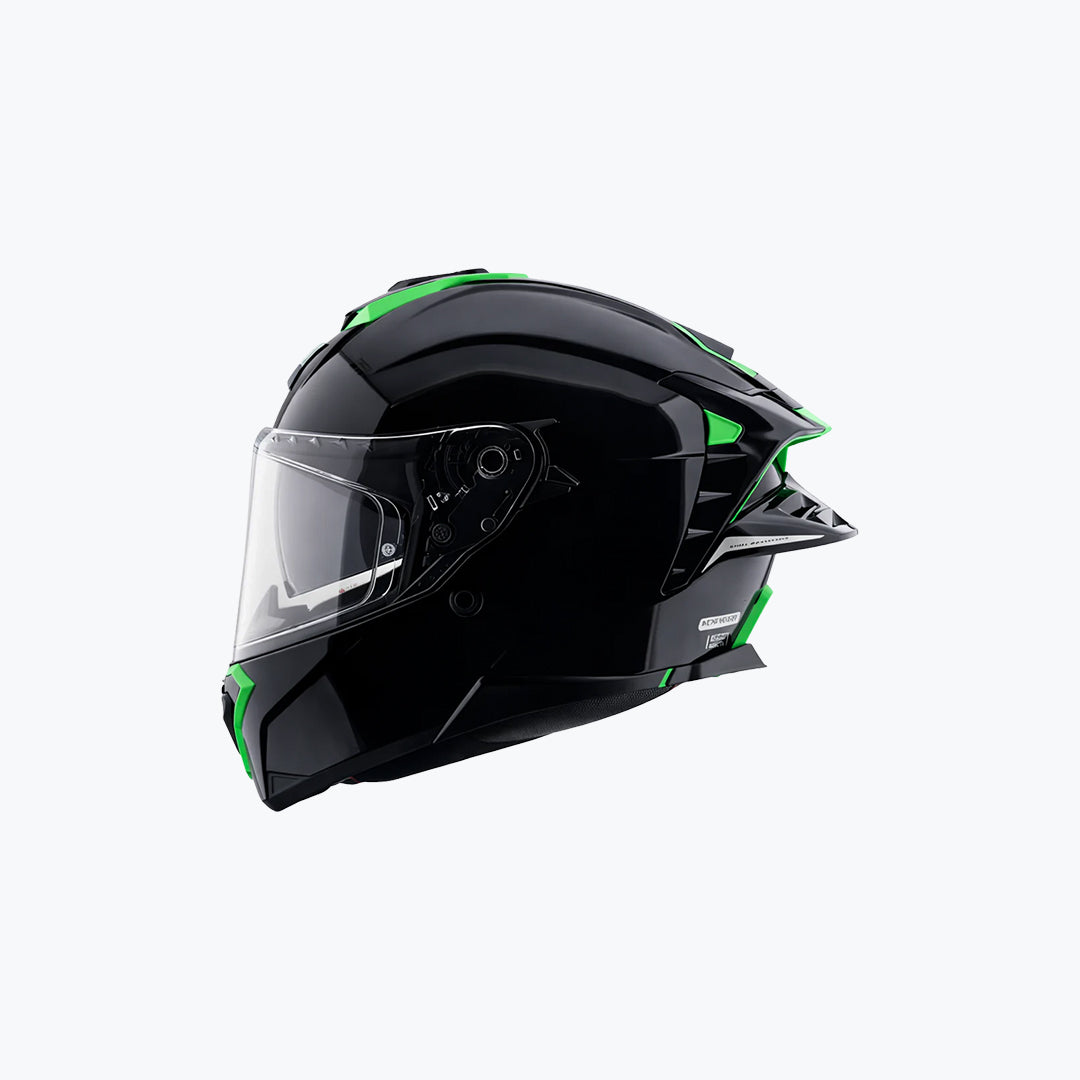 AXOR Brutale Corsa Black Green Full Face Helmet