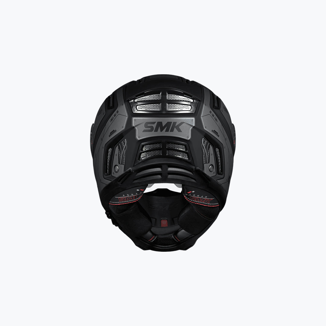 SMK Agnar Cyborg MA266 Full Face Helmet Matt Black Grey Multi Colour Variants