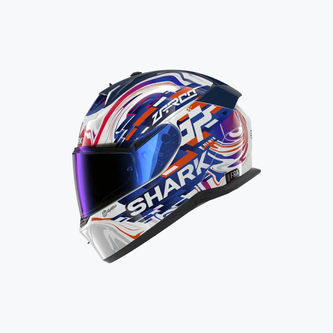 Shark Skwal i3 Replica Zarco GP de France Helmet White Violet Blue WVB