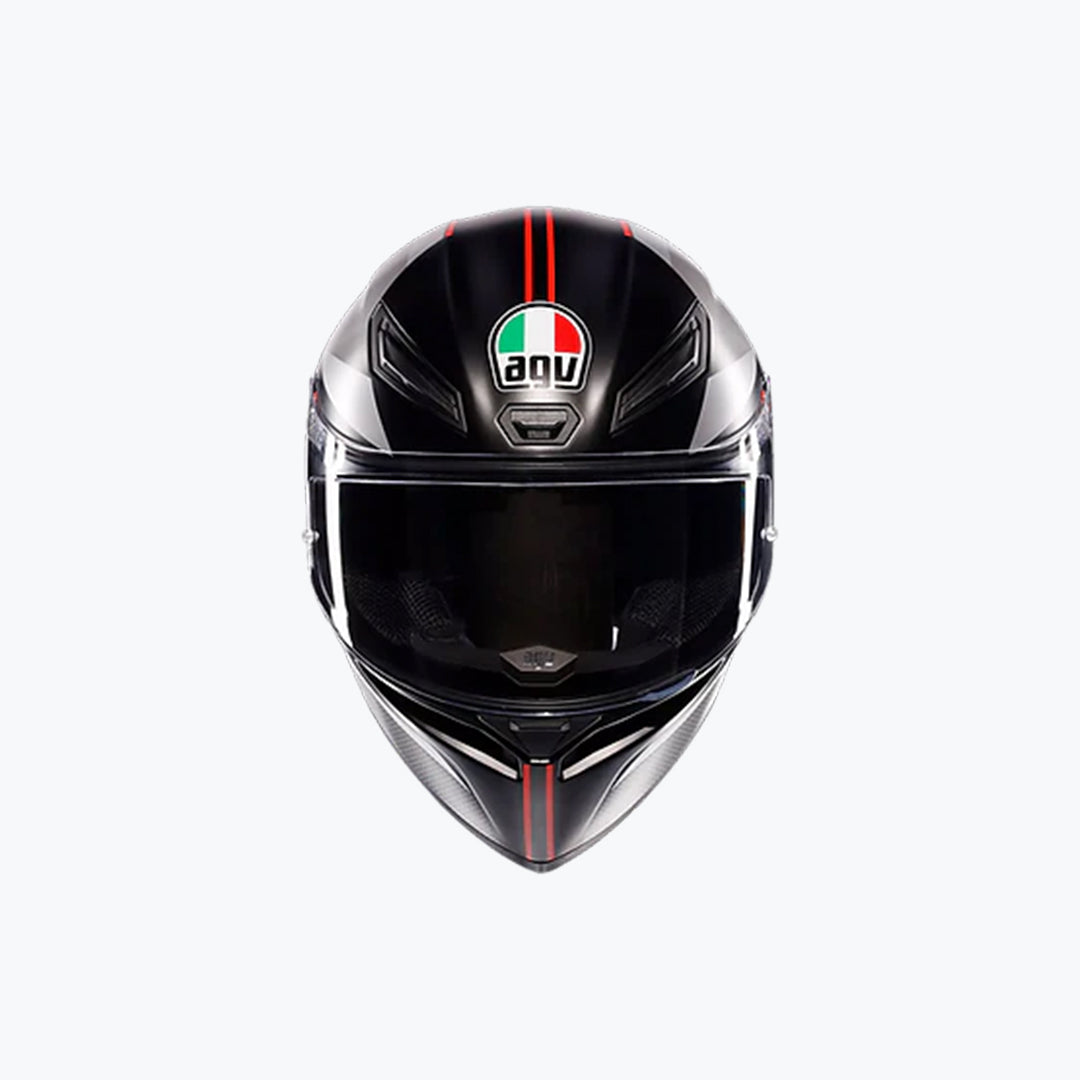 AGV K1 S LAP Matt Black/Grey/Red ISI Helmet