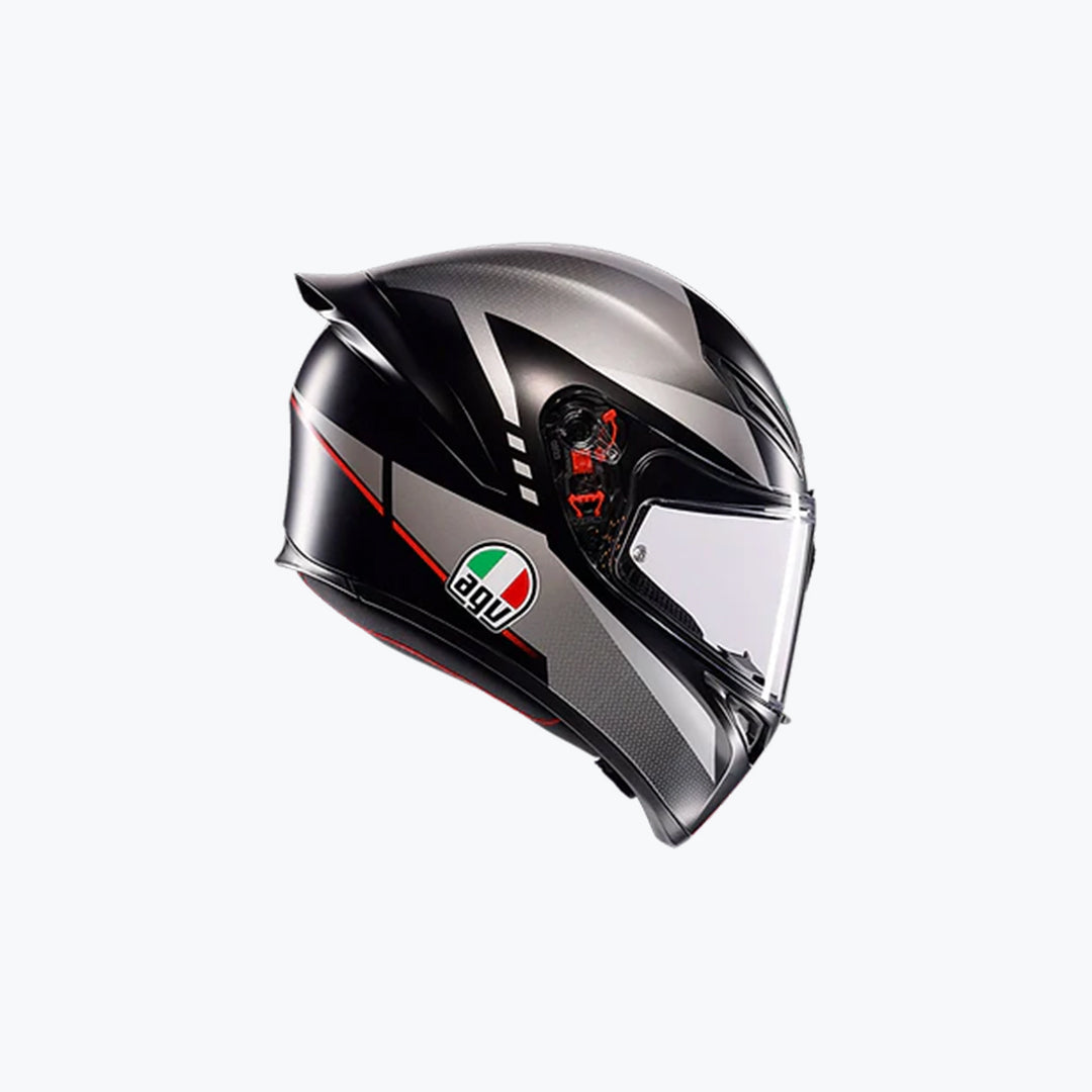 AGV K1 S LAP Matt Black/Grey/Red ISI Helmet