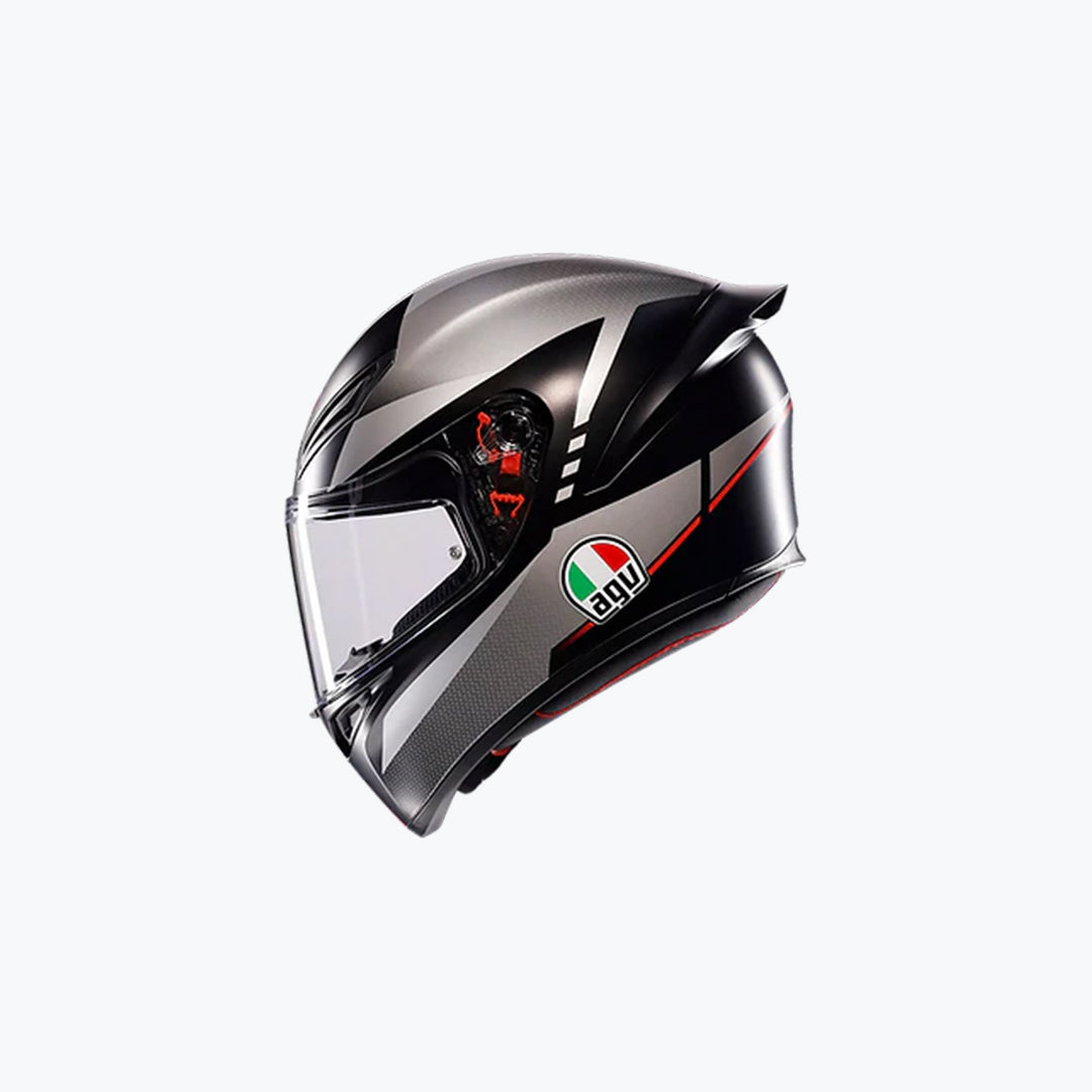 AGV K1 S LAP Matt Black/Grey/Red ISI Helmet