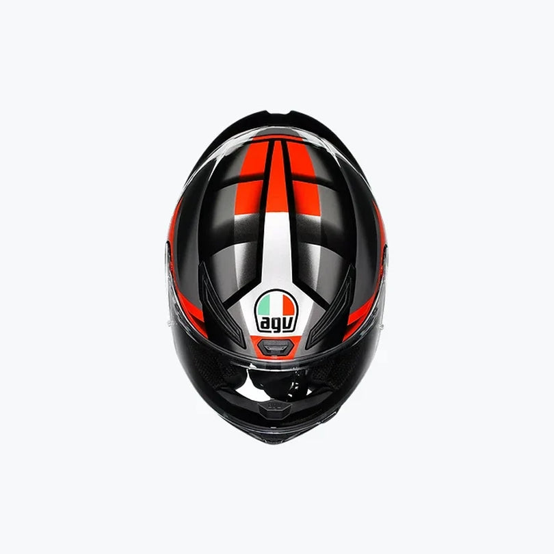 AGV K1 S Fastlap Black/Grey/Red ISI Full Face Helmet