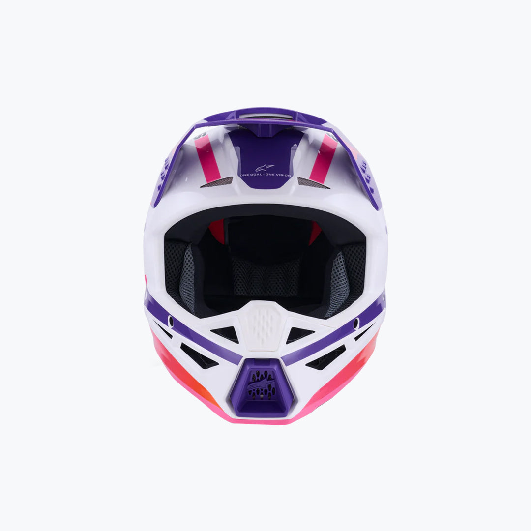 Alpinestars SM3 Heat Helmet White Purple Pink