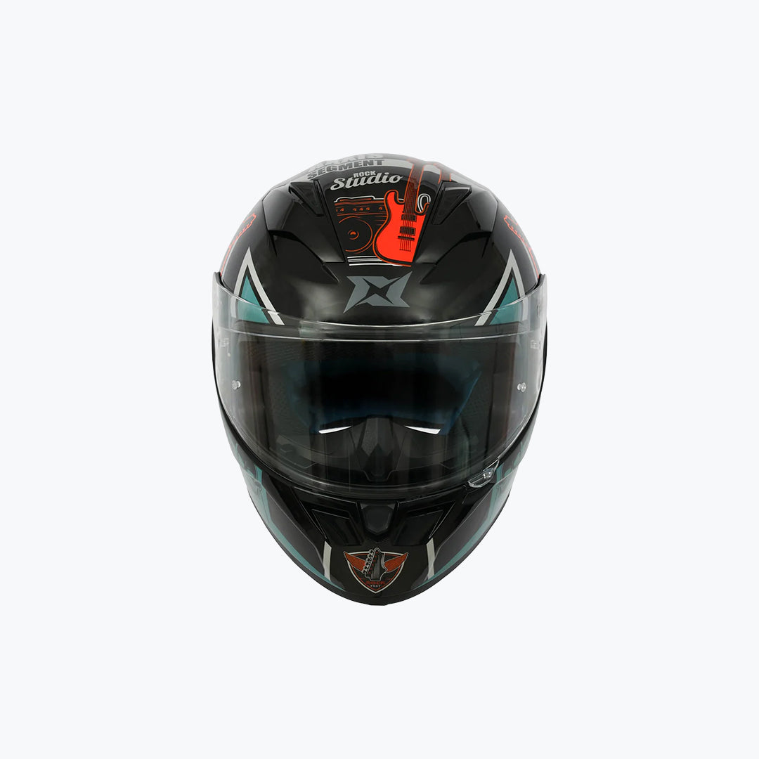 Axxis Segment Rock Studio B4 Fluor Gloss Helmet