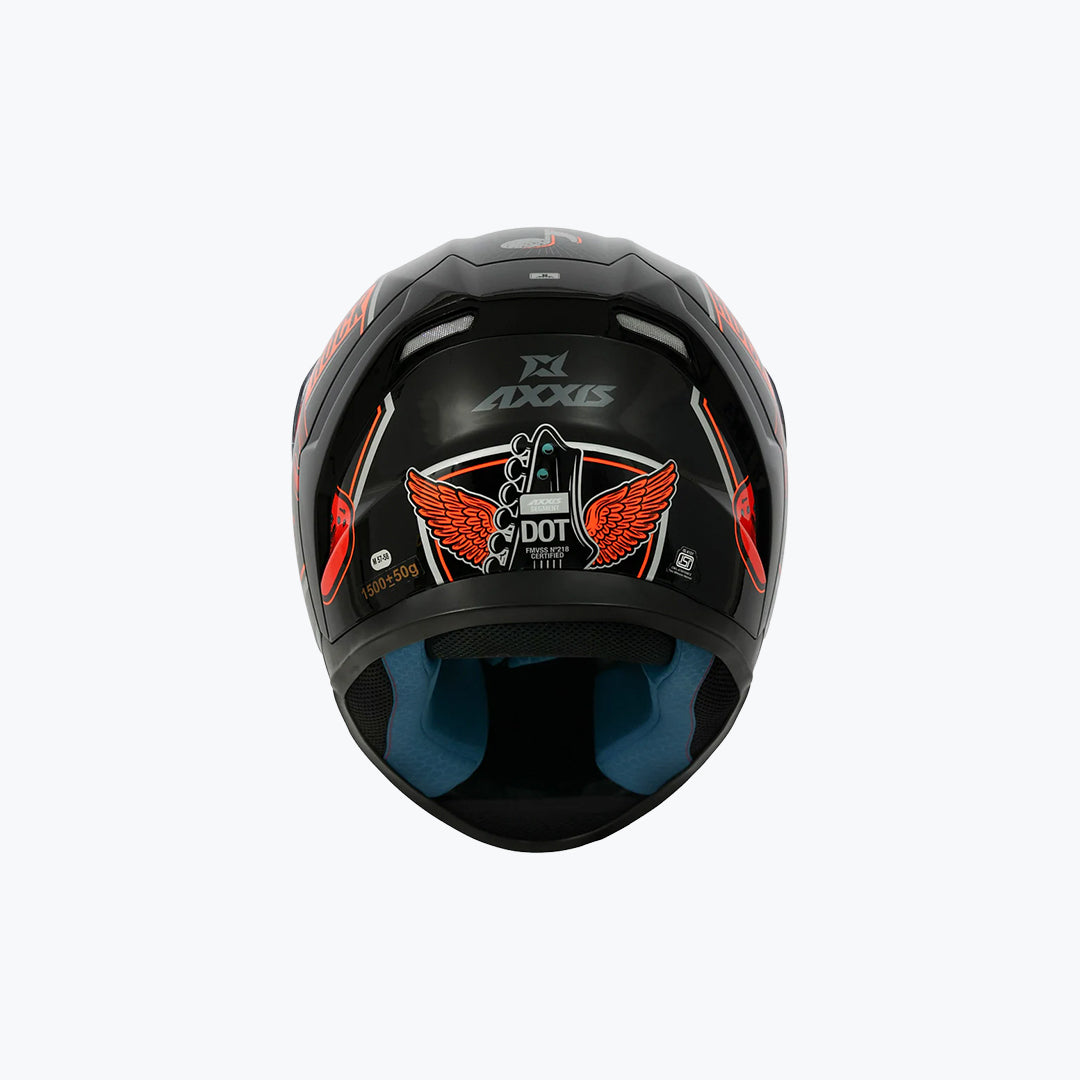 Axxis Segment Rock Studio B4 Fluor Gloss Helmet