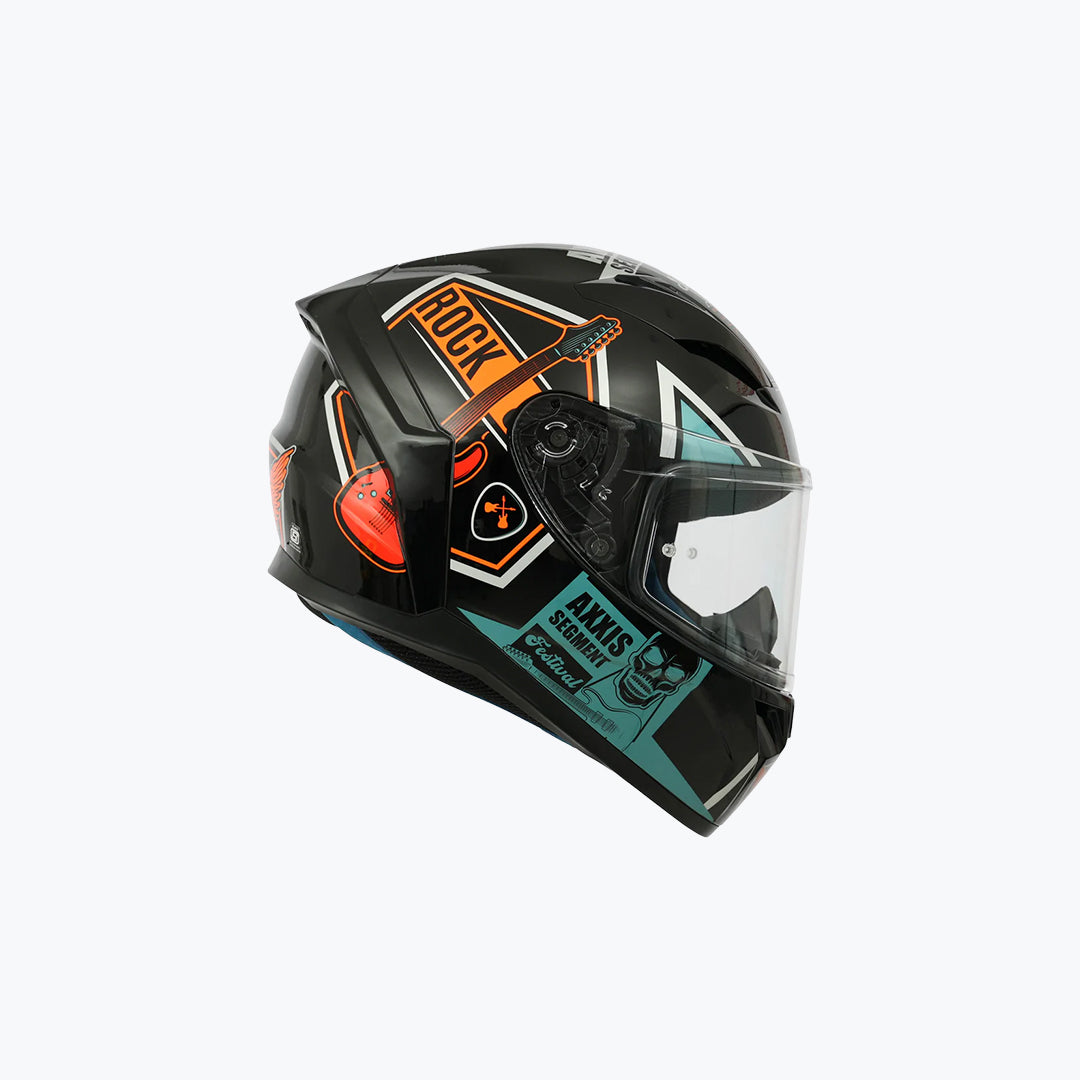 Axxis Segment Rock Studio B4 Fluor Gloss Helmet