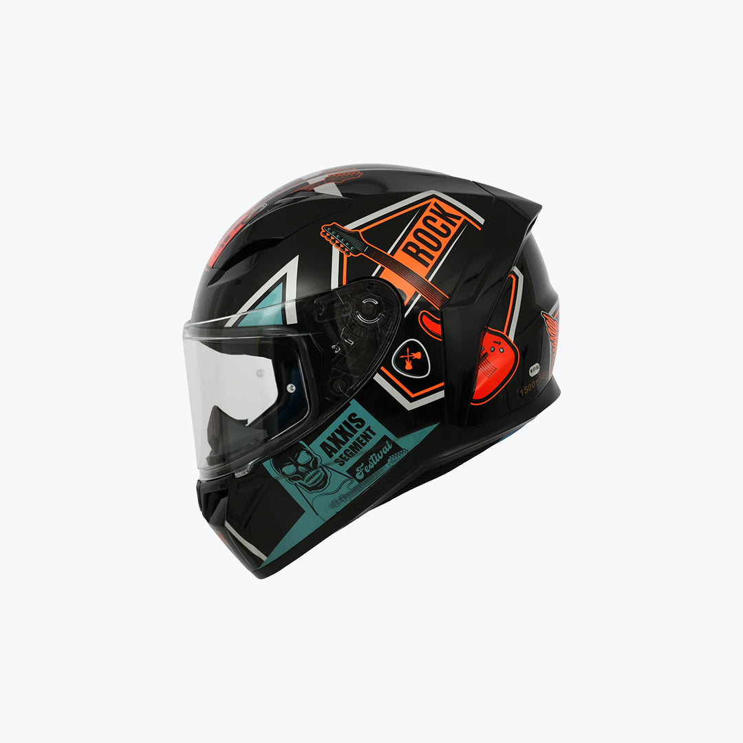 Axxis Segment Rock Studio B4 Fluor Gloss Helmet