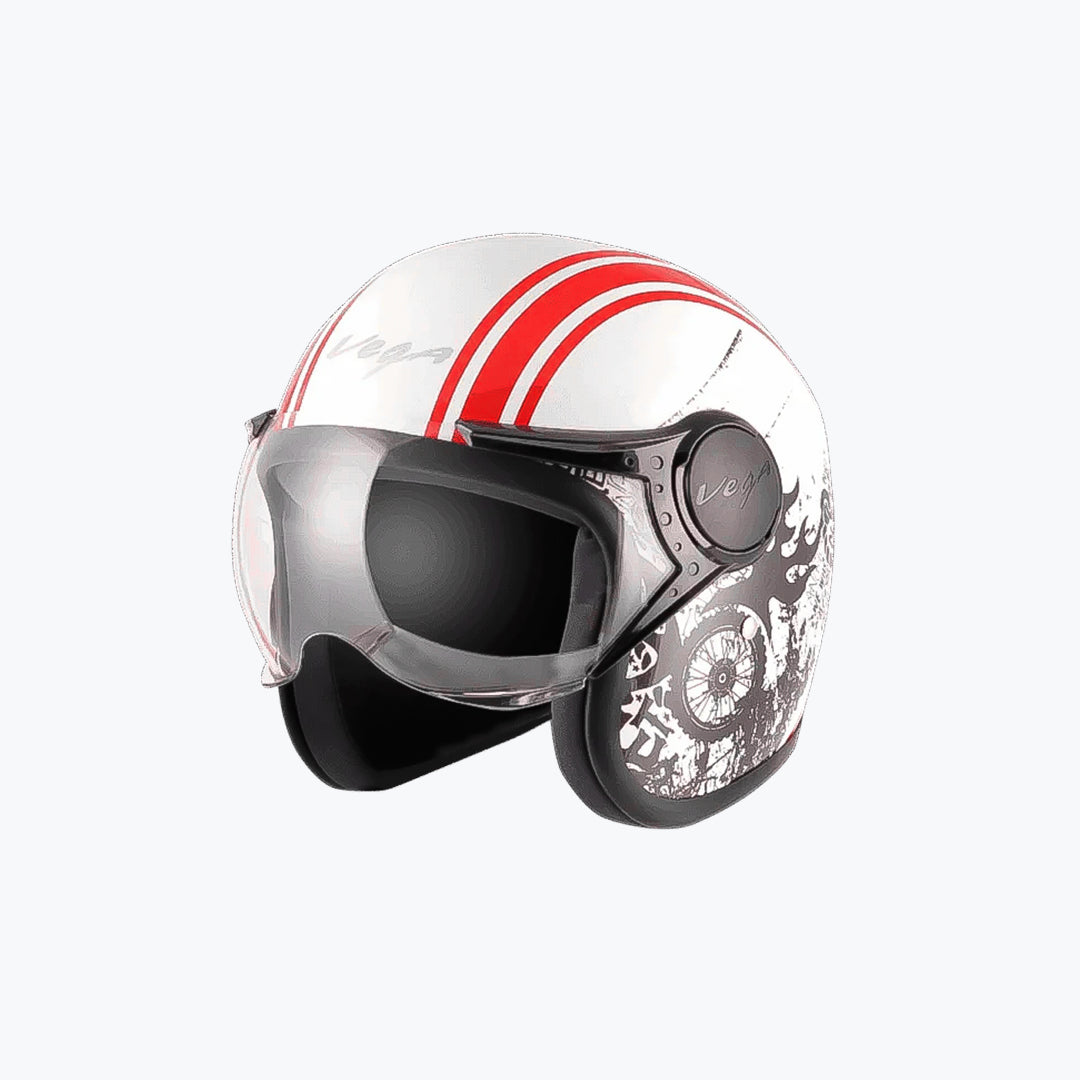 Vega Jet Old School Open Face Helmet