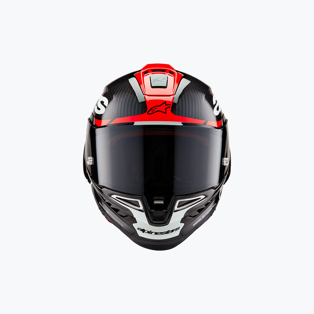 Alpinestars Supertech R10 Element Helmet Black Carbon Red White