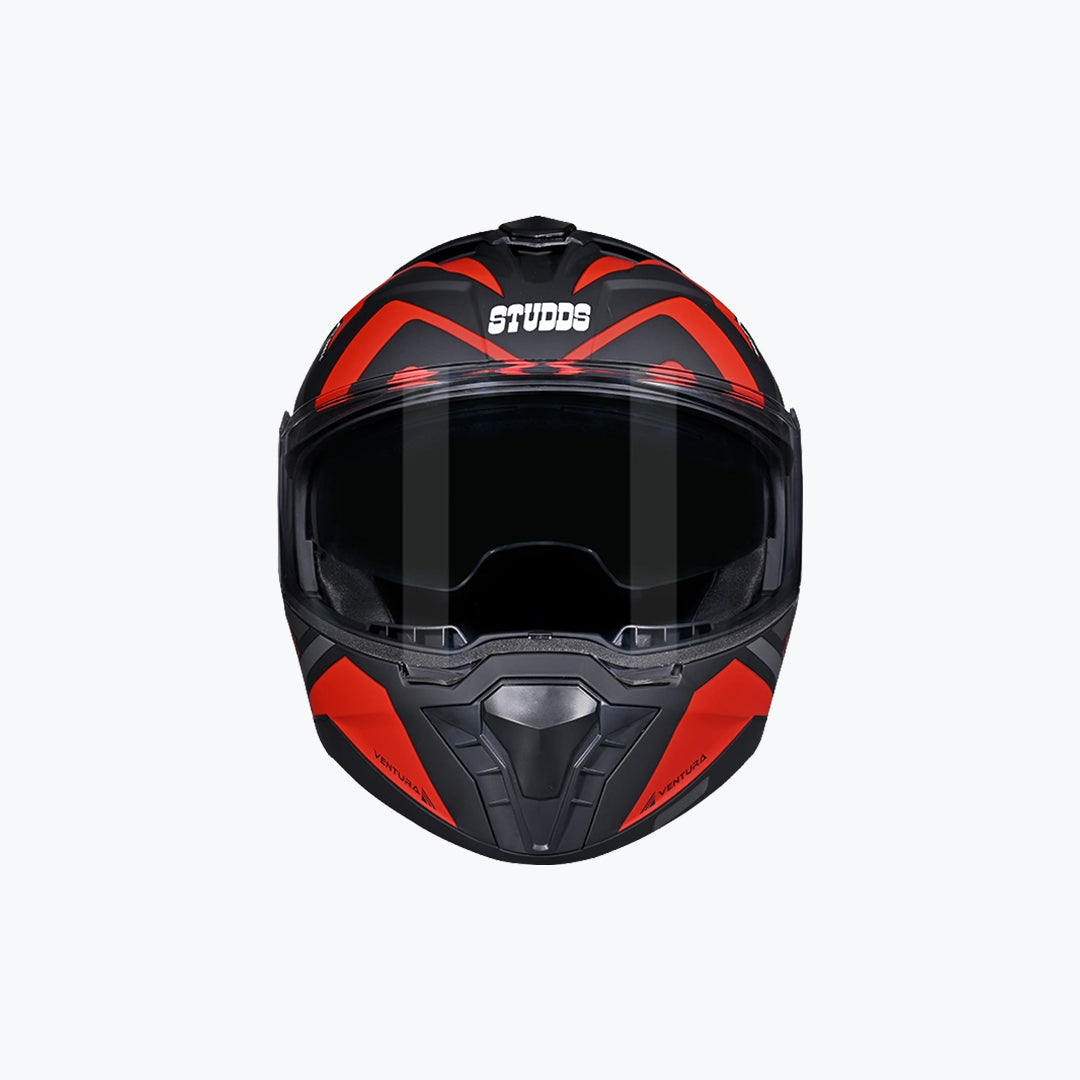 STUDDS Trooper D3 Full Face Helmet Black N2 Red XL
