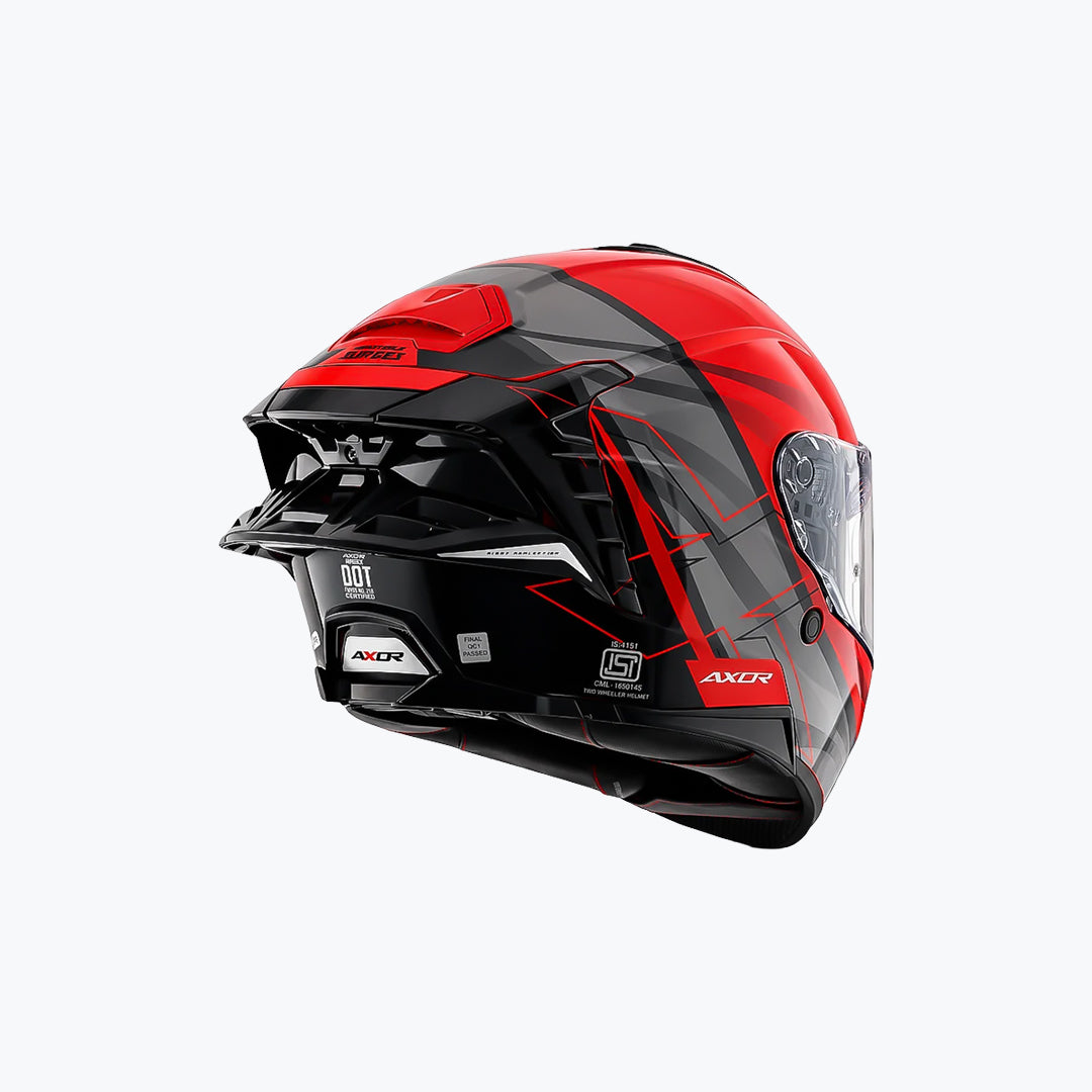 Axor Brutale Surges Dual Spoiler Full Face Helmet