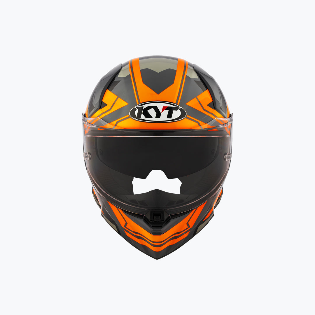 KYT R2R Pro Octane Orange Full Face Helmet