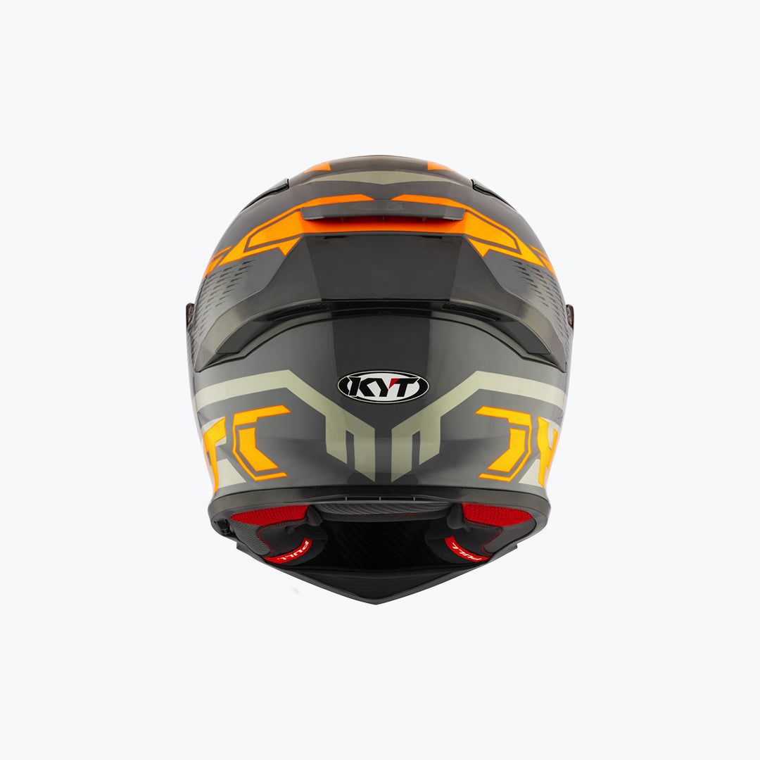 KYT R2R Pro Octane Orange Full Face Helmet
