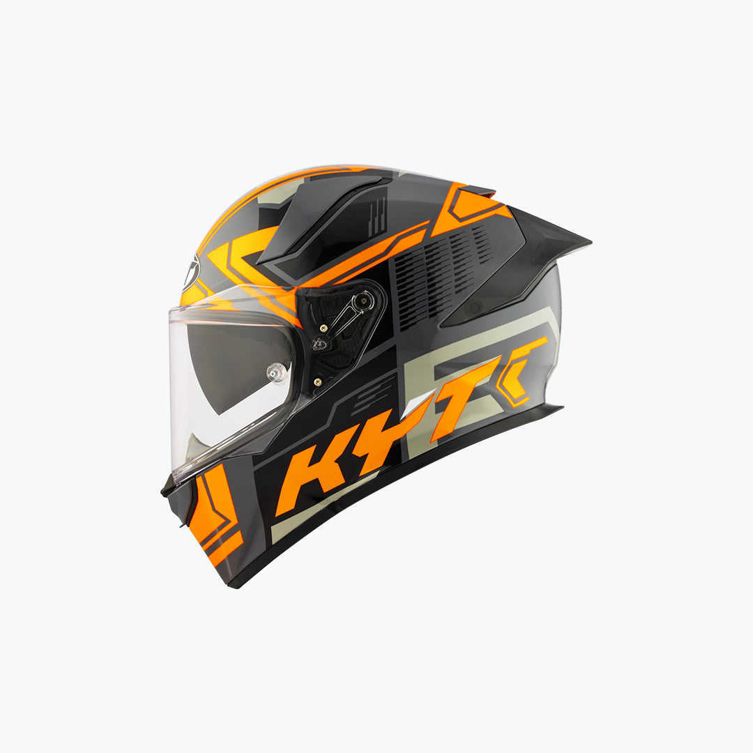 KYT R2R Pro Octane Orange Full Face Helmet