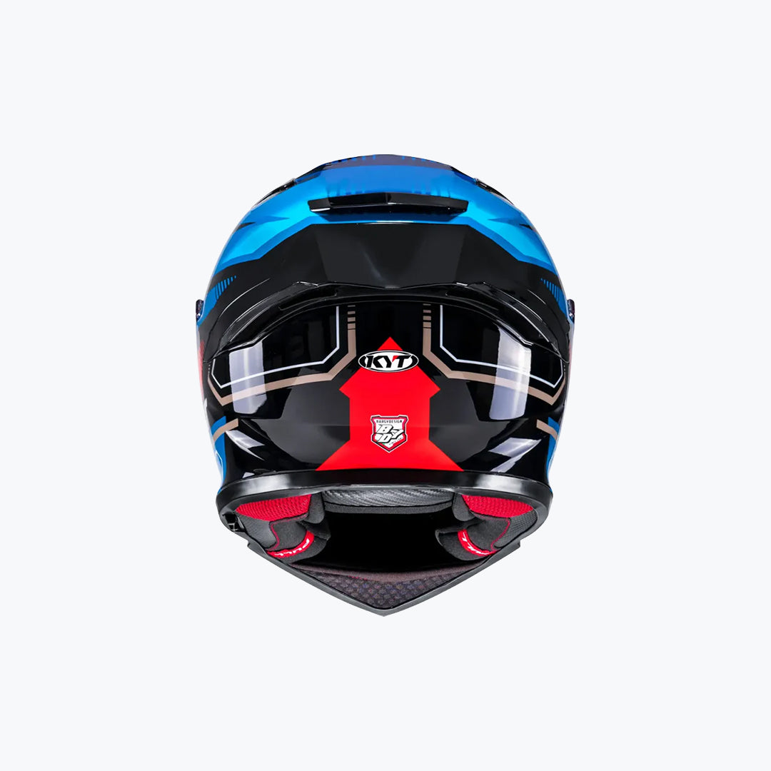 KYT R2R Pro Parsec Black Blue Red Full Face Helmet BLK BLU RED / WHT RED