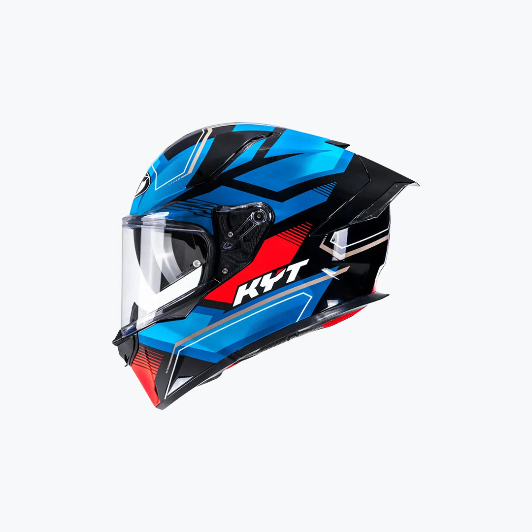 KYT R2R Pro Parsec Black Blue Red Full Face Helmet BLK BLU RED / WHT RED