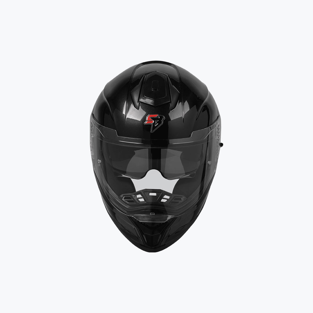 Steelbird SBH 57 Fighter ISS BT Gloss Black Full Face Helmet