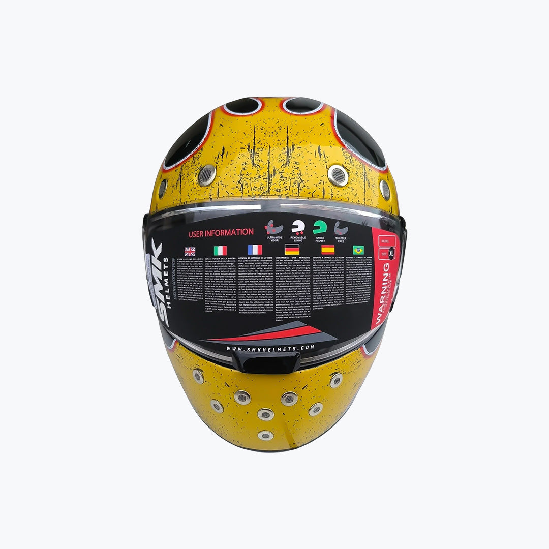 SMK Retro Inferno GL243 Full Face Motorcycle Helmet