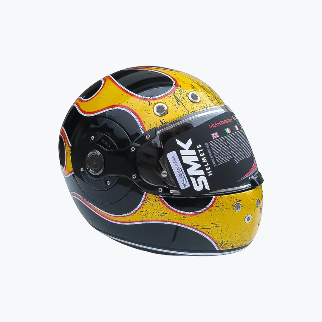 SMK Retro Inferno GL243 Full Face Motorcycle Helmet