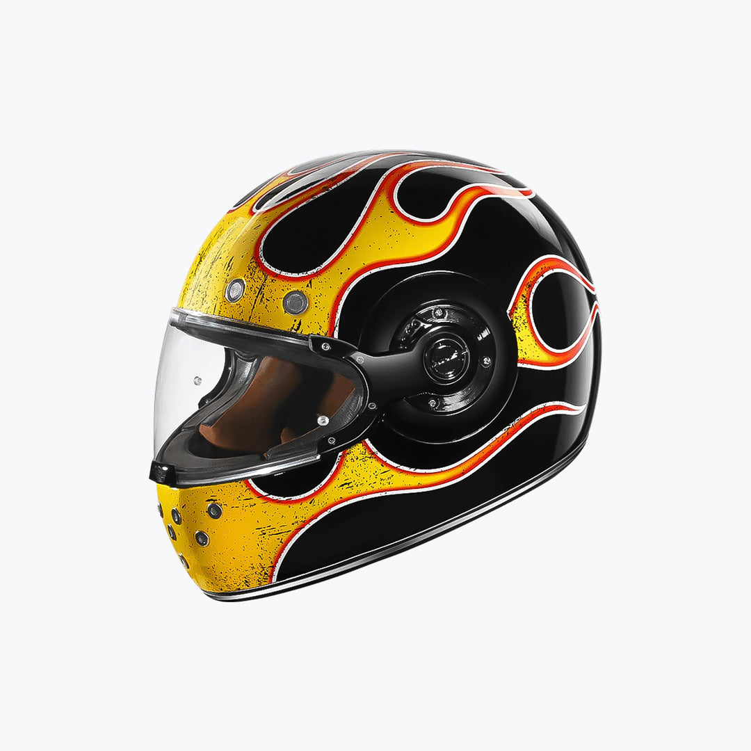 SMK Retro Inferno GL243 Full Face Motorcycle Helmet