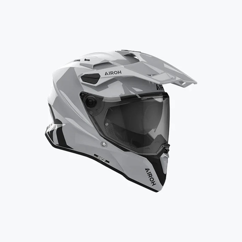 AIROH Commander 2 Color Cement Grey Gloss Helmet XL