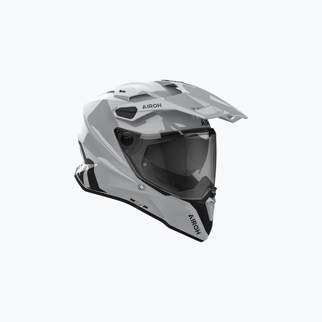 AIROH Commander 2 Color Cement Grey Gloss Helmet XL