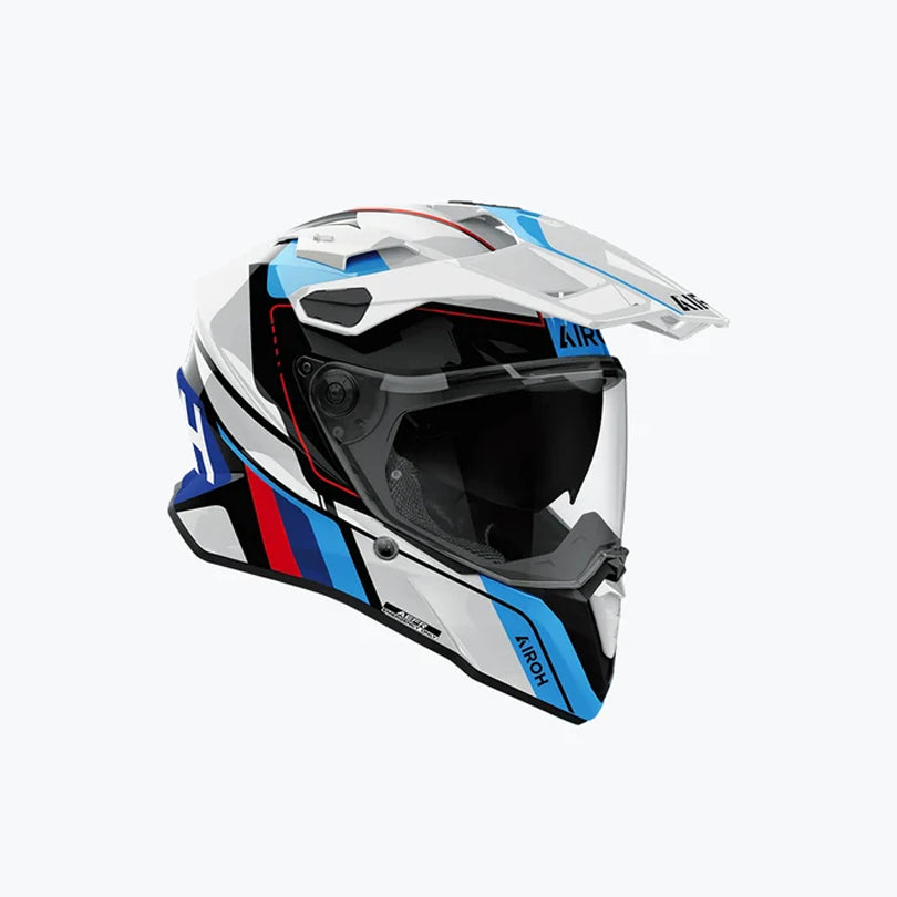 AIROH Commander 2 Skip White Red Gloss Helmet
