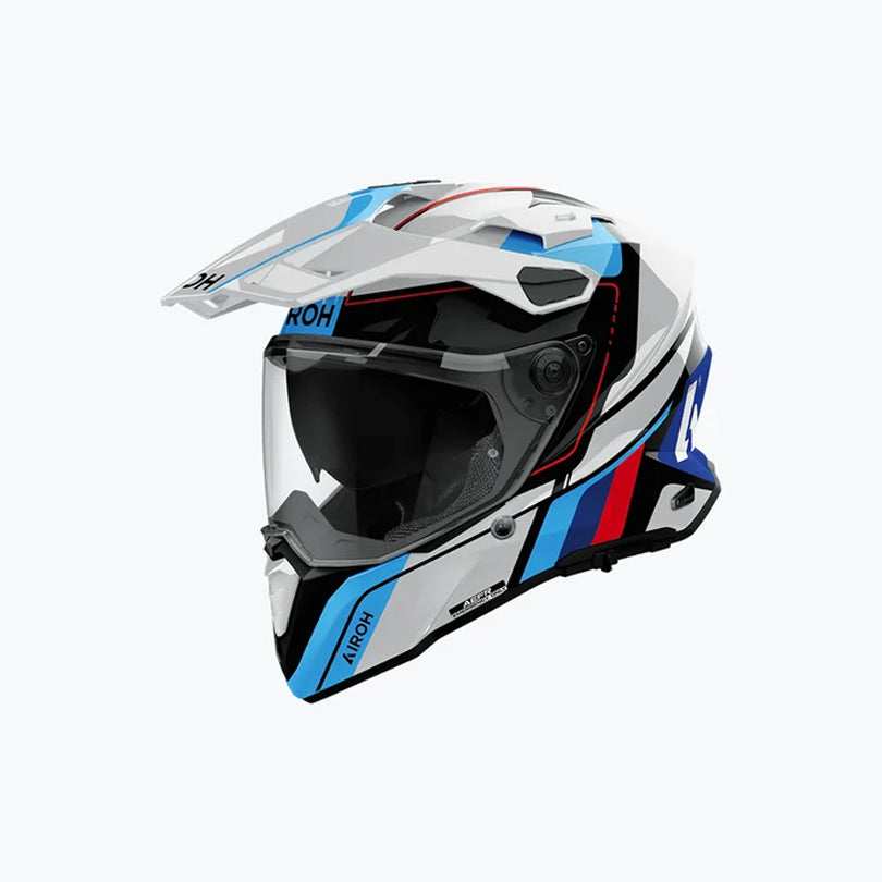 AIROH Commander 2 Skip White Red Gloss Helmet