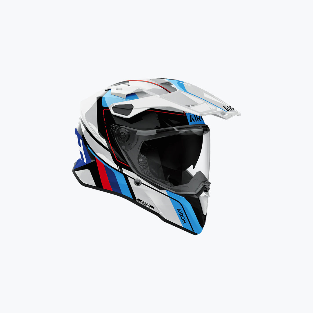 AIROH Commander 2 Skip White Red Gloss Helmet XL