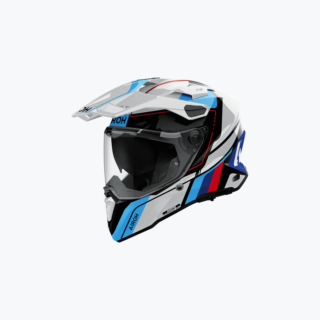 AIROH Commander 2 Skip White Red Gloss Helmet XL