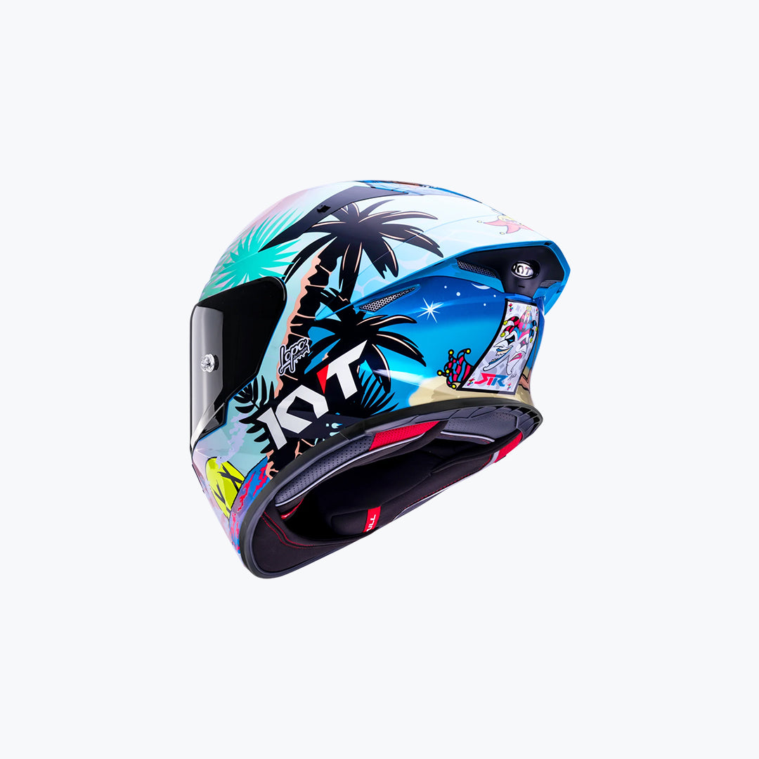 KYT TT Revo Riccardo Rossi BCN Replica Full Face Helmet / XL