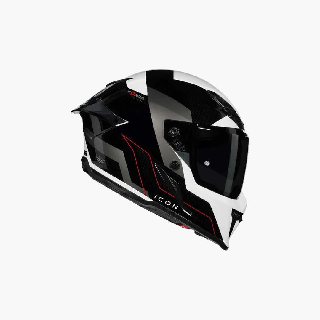 KORDA Icon Nyx Gloss Full Face Motorcycle Helmet