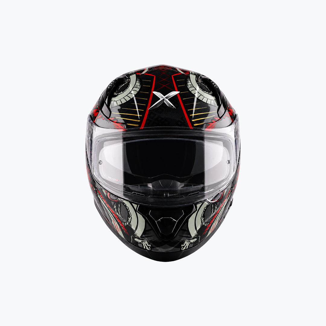 AXOR Apex Scratch Black Red Helmet