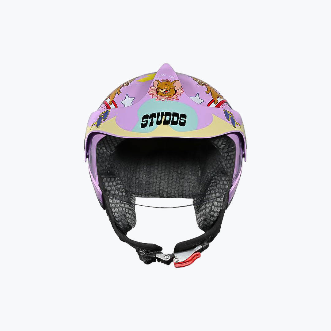 STUDDS Marshall Kids Tom & Jerry Open Face Motorcycle Helmet
