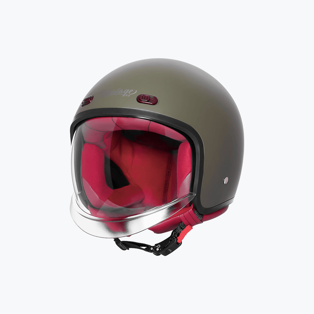 Steelbird SBH-67 Vintage DOT 5.0 Open Face Motorcycle Helmet