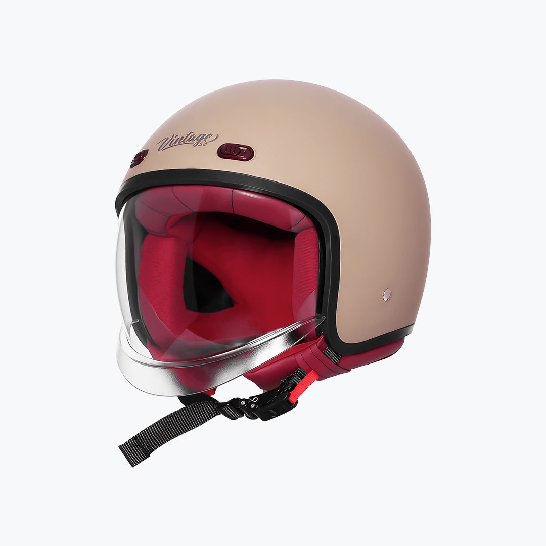 Steelbird SBH-67 Vintage DOT 5.0 Open Face Motorcycle Helmet