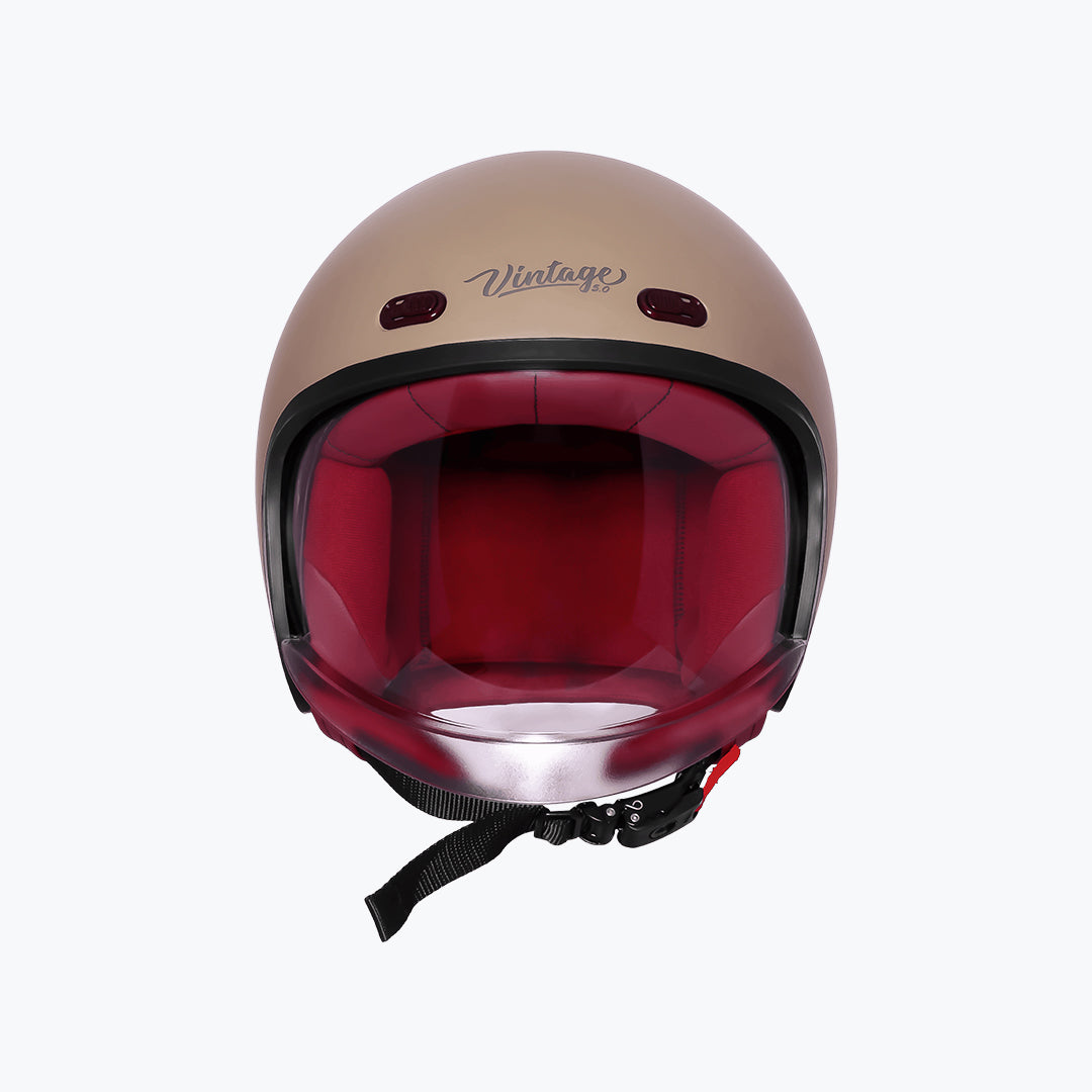 Steelbird SBH-67 Vintage DOT 5.0 Open Face Motorcycle Helmet