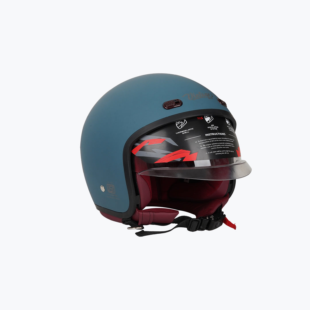 Steelbird SBH-67 Vintage DOT 5.0 Open Face Motorcycle Helmet