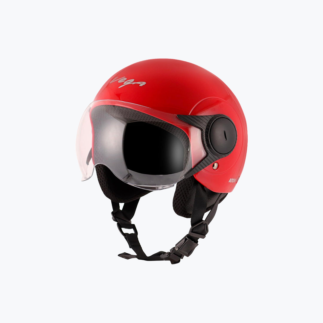 Vega Atom DX Solid Open Face Helmet M (Blue, Mint, Pink, Red, White, Yellow)